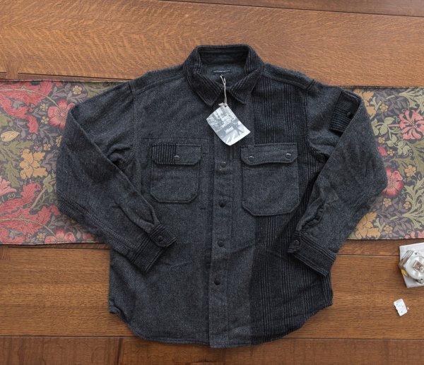 Engineered Garments Wool Herringbone CPO Shirt Jacket, Medium, 9