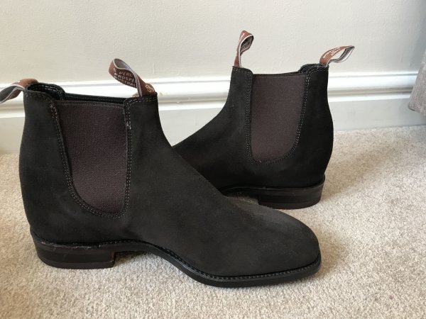 RM Williams Suede Comfort Craftsman Boots Size UK 8.5G | Styleforum