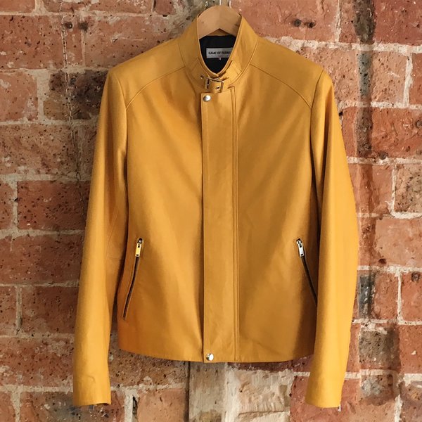 Classic jacket in mustard lambskin.JPG