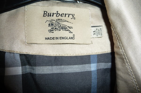 vintage burberry labels