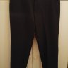 Dsquared2 black formal wool pants with leather details, 48x33