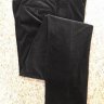 $985 sz 36 Belvest for Trillion black cashmere cotton corded men flat font pants NEW!