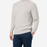N PEAL Cable Roll Neck Cashmere Sweater (AS SEEN ON BOND IN SPECTRE) - SZ S/M