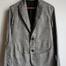 collateral concepts "static" bamboo jacket, sz 48