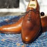 Vass x Epaulet Austerity Brogue Cognac Scotchgrain Size 44 F Last BNIB