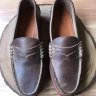 SOLD Price drop! Rancourt Beefroll Horween Natural CXL Loafers w/ Lactae Hevea Sole Men’s 9.5 D