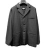 SOLD | CINI Venezia Grey Wool Twill Work Jacket Notch Lapel, sz I fits S-M