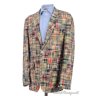 POLO RALPH LAUREN Colorful Cotton MADRAS PATCHWORK Blazer Sport Coat - 46 R