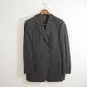SOLD! MAJOR DISCOUNT! NWT ISAIA NAPOLI SOLID CHARCOAL GRAY SUPER 120 WOOL SUIT US40 42/EU50