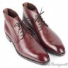 CARMINA Simpson 905 Burgundy Leather Plain Toe Ankle Boots Shoes UK 9.5 US 10.5