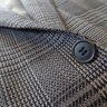 ELEGANT Made in Italy Black and Grey Plaid Jacket. c. 40, 42R. Canvassed.