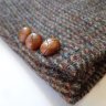 SOLD! CLASSIC Basketweave Harris Tweed Jacket. c. 40.  MADE IN THE USA.