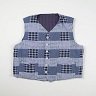 SOLD - Engineered Garments Reversible Vest Navy Patchwork, L