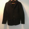 SOLD - Barena Charcoal Wool Shawl Collar Cardigan Jacket Large
