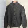 *SOLD* Epaulet NY Waffle Knit Cardigan in Derby - Size Medium (tagged 40)