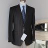 Brand New Pal Zileri Mainline Dark Brown Wool Flannel Suit, 52 8R / 42 R US