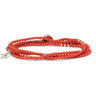 NWB $350 ISAIA NAPOLI SARACINO BEAD SILVER WRAP BRACELET