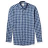 SOLD❗️HACKETT MAYFAIR Blue Windowpane Check Linen Shirt S