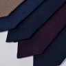 NWOT Staple Grenadine Ties: Green, Brown, Purple, Navy, Tan, 8cm Wide, 150cm Long