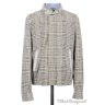 BIJAN Recent Light Gray LAMBSKIN SUEDE Cashmere Silk Knit Lining Jacket Coat - EU 52 / US 42 / Large