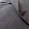 DROP! H. Freeman 3/2 sack suit grey w/ pinstriping for The English Shop of Princeton. c.40