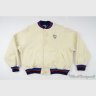 POLO RALPH LAUREN Vintage VTG USA Beige TENNIS Snap Front Fleece Coat Jacket XL