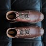 SOLD BRAND NEW Viberg Service Boot in Seal Brown Tumbled Horse Hide, Size 9, 2030 last