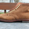 NEW - 11.5D - Alden Snuff Suede Shortwing Boots - Plaza Last - Brass Eyelets - Commando Sole - $475
