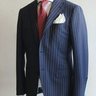 ****SOLD ****NWT Ring Jacket Japan Suits Navy Stripe 48/38
