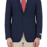 NWT Canali Kei Navy Blue Unstructured Patch Pocket Travel Jacket Slim 40S Italy