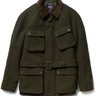 $4995 Ralph Lauren Purple Label Tweed Winter Coat Sz L Jacket Windowpane Suede