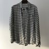 ROBERT GELLER  SS13 Linen Stripe Shirt  US S / EU 46