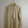 SOLD! NWT GUGLIELMINOTTI SAND COLOR PURE LINEN SHIRT 15.75/40