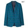 SOLD | Paul Smith Teal Linen Silk Carlo Barbera Check Blazer UK/US38