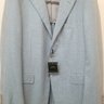 SOLD! - Sartoria Partenopea 40R Blue Check 3-roll-2 Blazer Sportcoat