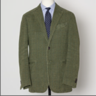 $175 ETRO EU48/US38 GREEN POW CHECK SPORT COAT