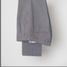 $69 INCOTEX GREY MELANGE FLAT FRONT WOOL COTTON TROUSERS