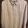 Eidos Linen Popover.  Beige Horizontal Stripe.  Size 15 3/4 - 40