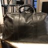 Jack Spade Mason Leather Wayne Duffel Bag - Black