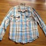 * SOLD * Levis Vintage Clothing Shorthorn Flannel Shirt M