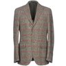 SOLD❗️MACO By CARUSO Canvassed Grey Prince Of Wales Check Wool 3 Roll 2 Blazer IT48/US38