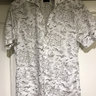 Eidos "Dickie" Shirt Size 38 White w/ Printed Map