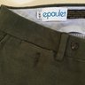 SOLD - Epaulet Hertling Ends For Friends Trousers - Driggs Thick & Cozy Brushed Olive Canvas