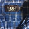 * SOLD * RRL Indigo SS Camp Collar Shirt Size Large