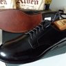 ALDEN 10E 44,5 BLACK CORDOVAN PLAIN TOE BLUCHER 49059 379X LAST MILITARY