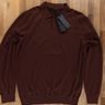 Z ZEGNA brown wool polo sweater - Size XL - NWT