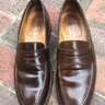 $265 Ralph Lauren Marlow 9.5D Brown Shell Cordovan Loafers. C&J