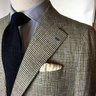 Sartoria Formosa SC – Houndtooth 8/9oz Drapers Silk/Linen, 52R