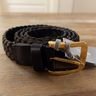 TOM FORD dark brown suede woven belt - Size 105 / 42 - NWT