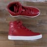 BALENCIAGA red leather high sneakers - Size 8 US / 41 EU - NIB